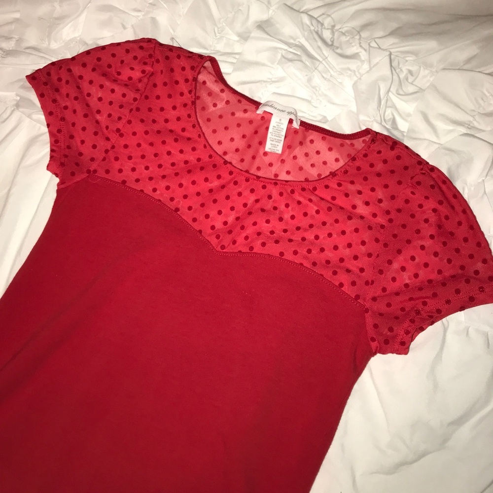 Red Polka Dot Shirt